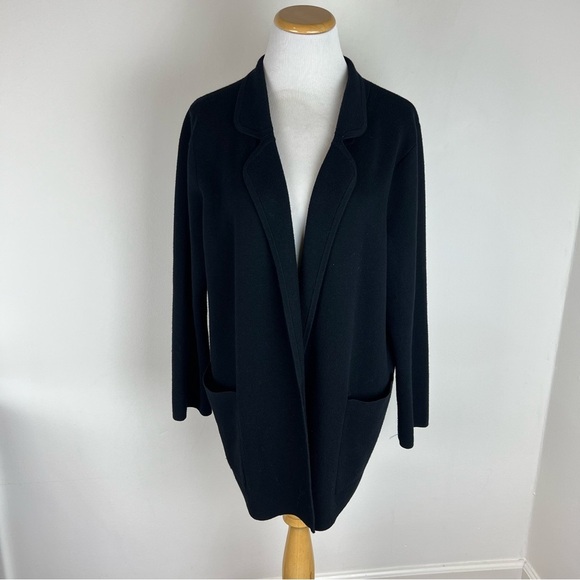 J Crew Sophie Knit Sweater Blazer Black Size M - Picture 2 of 6